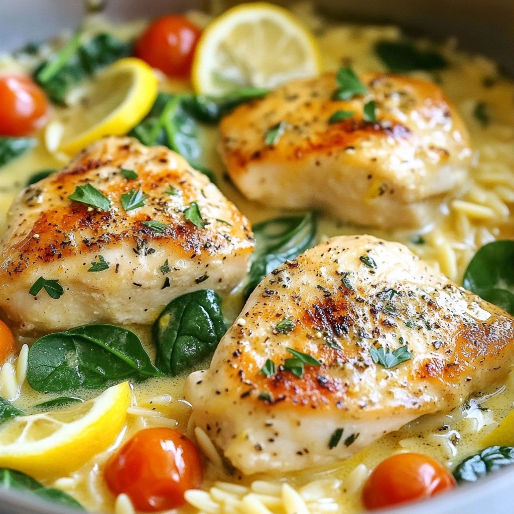 Creamy Lemon Herb Chicken One-Dish Meal Delight