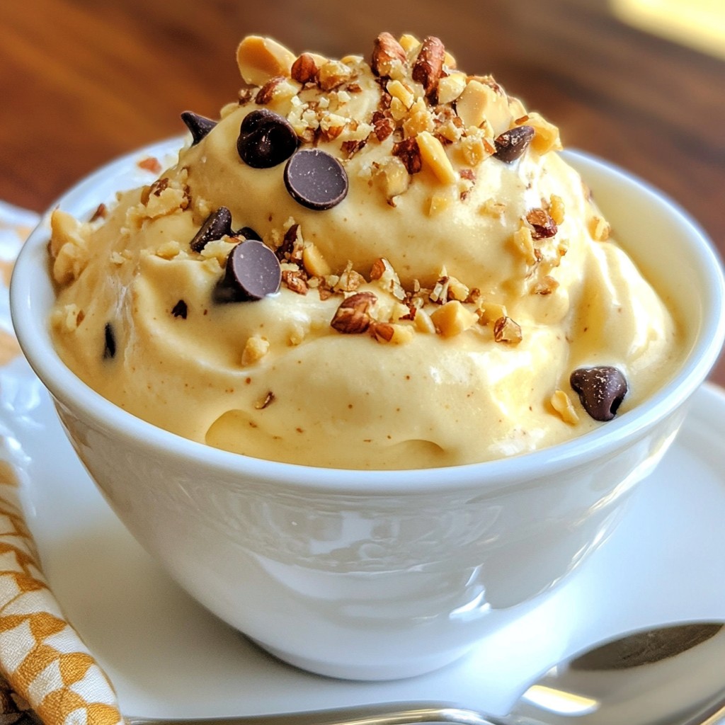 Peanut Butter Banana Nice Cream Creamy Dessert Treat
