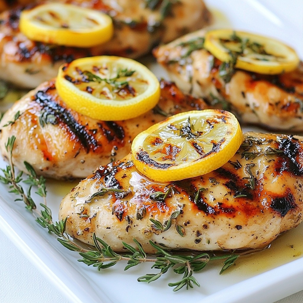 Lemon Herb Grilled Chicken Savory and Juicy Delight