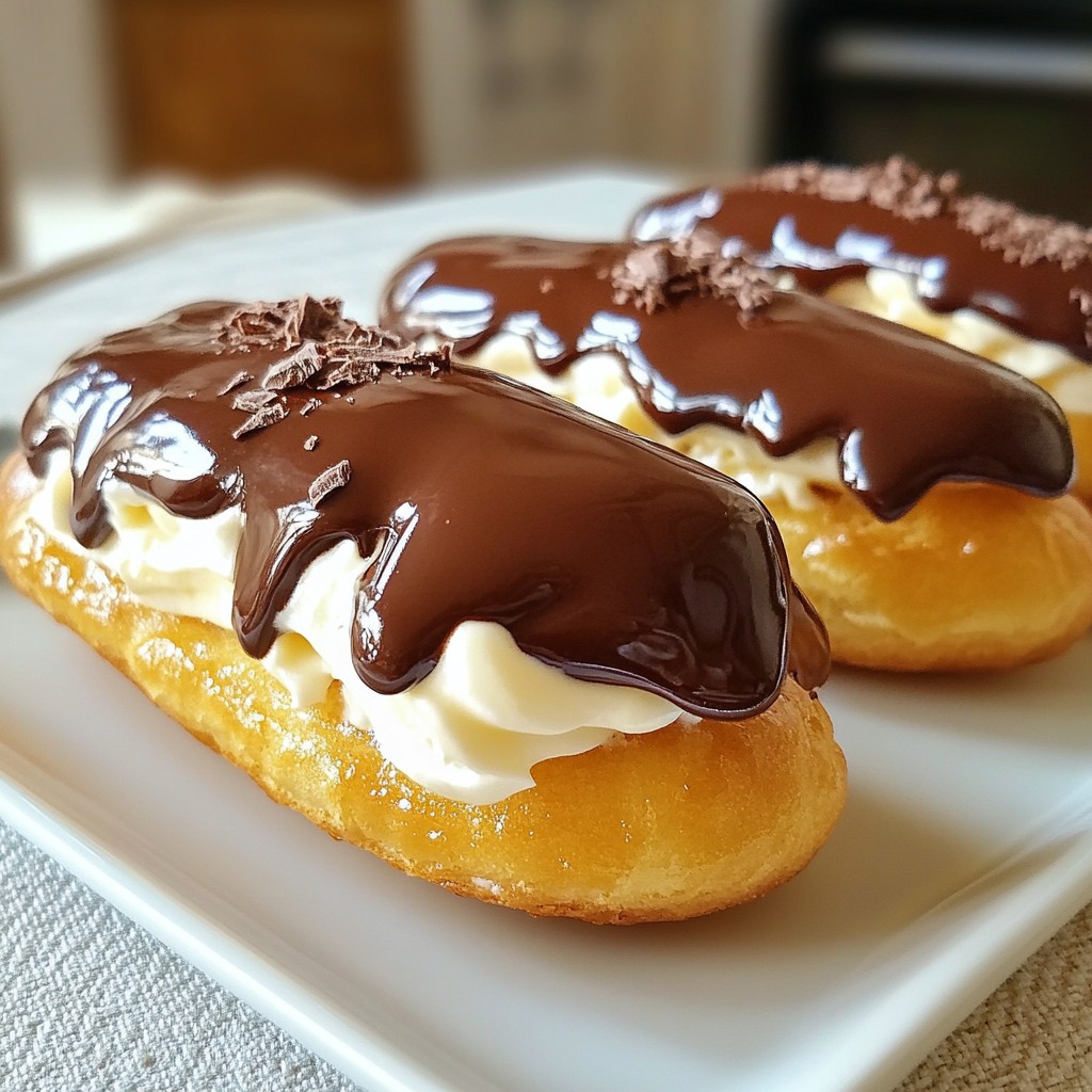 Classic Chocolate Éclairs Easy and Delicious Recipe