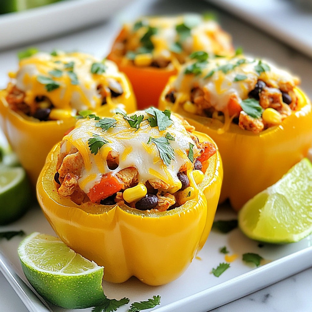 Chicken Fajita Stuffed Peppers Flavorful and Simple Dish