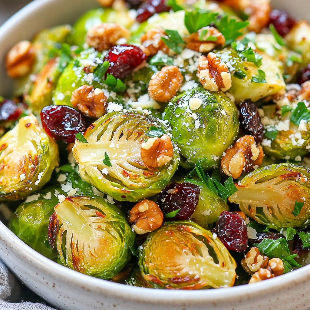 Garlic Parmesan Brussels Sprout Salad Fresh Twist
