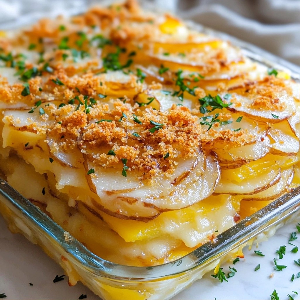 Creamy Caramelized Onion and Potato Bake Delight