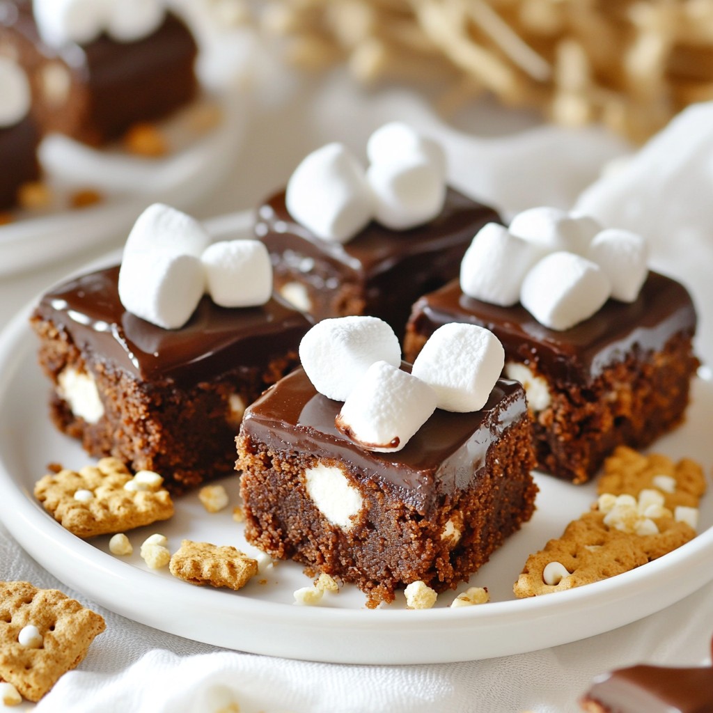 S'mores Brownie Bites Delectable Dessert Treat