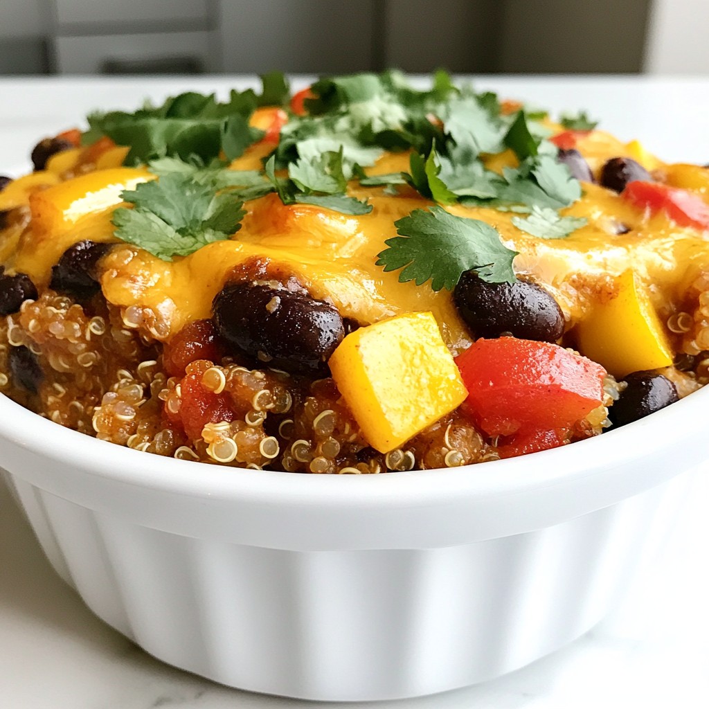 Spicy Black Bean and Quinoa Casserole Delight