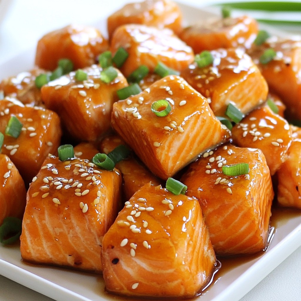 Maple Glazed Salmon Bites Tasty and Simple Recipe