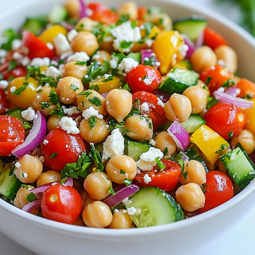 Mediterranean Chickpea Salad Fresh and Flavorful Delight