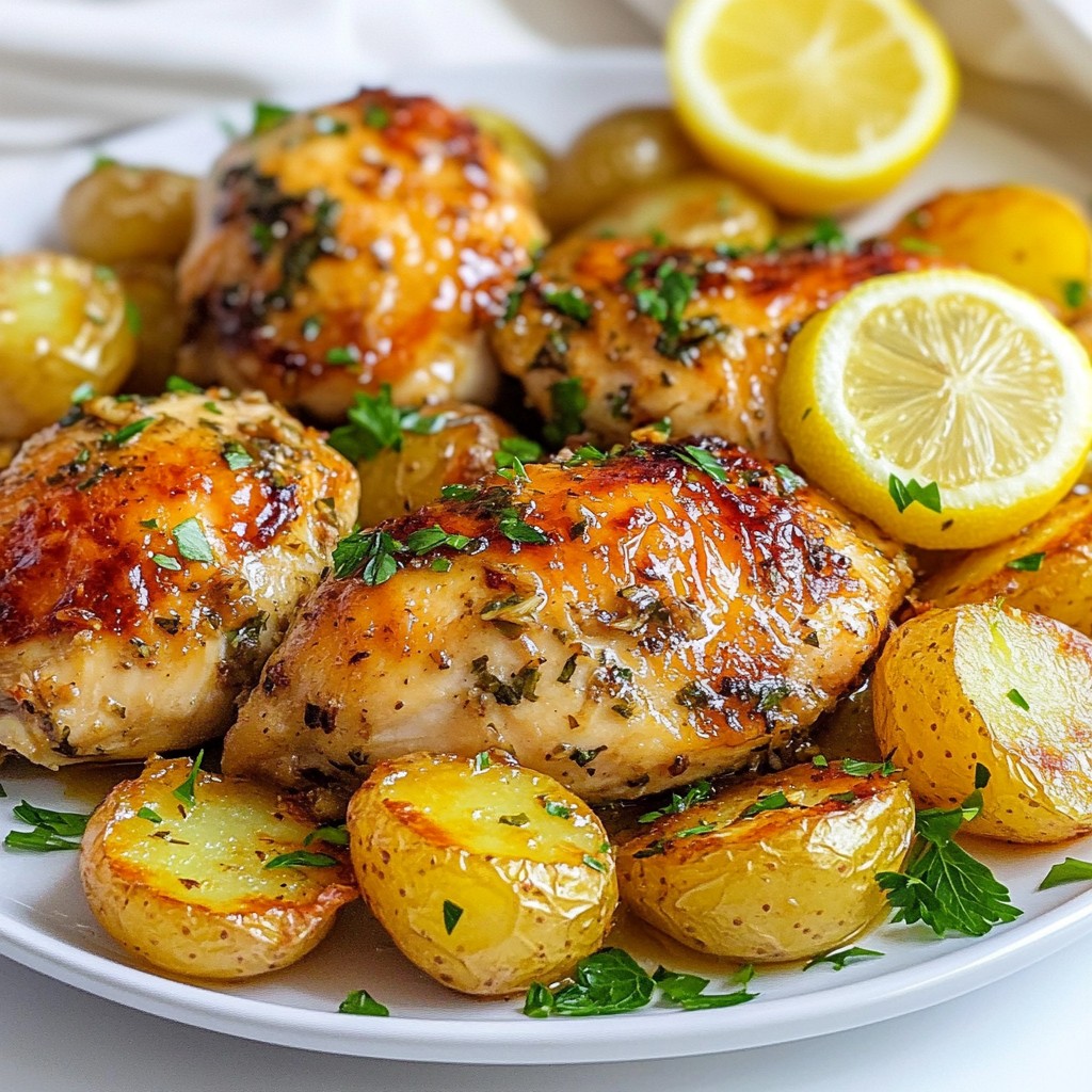 Garlic Herb Chicken and Potatoes Simple Recipe Delight