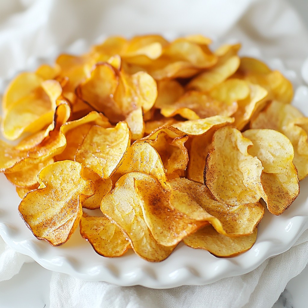 Cinnamon Apple Chips Crunchy and Delicious Snack Option