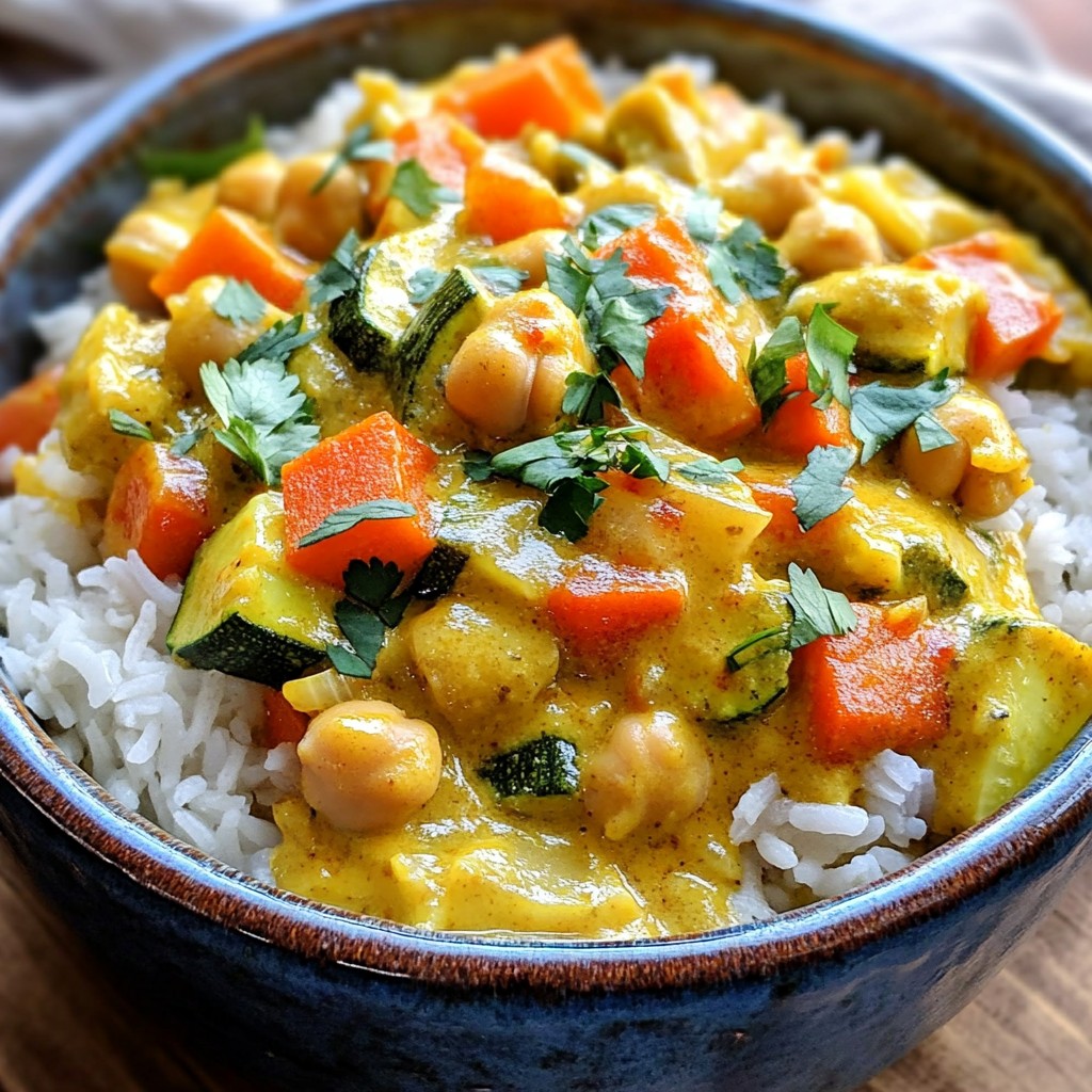 Vegetable and Chickpea Curry Bake Flavorful Delight