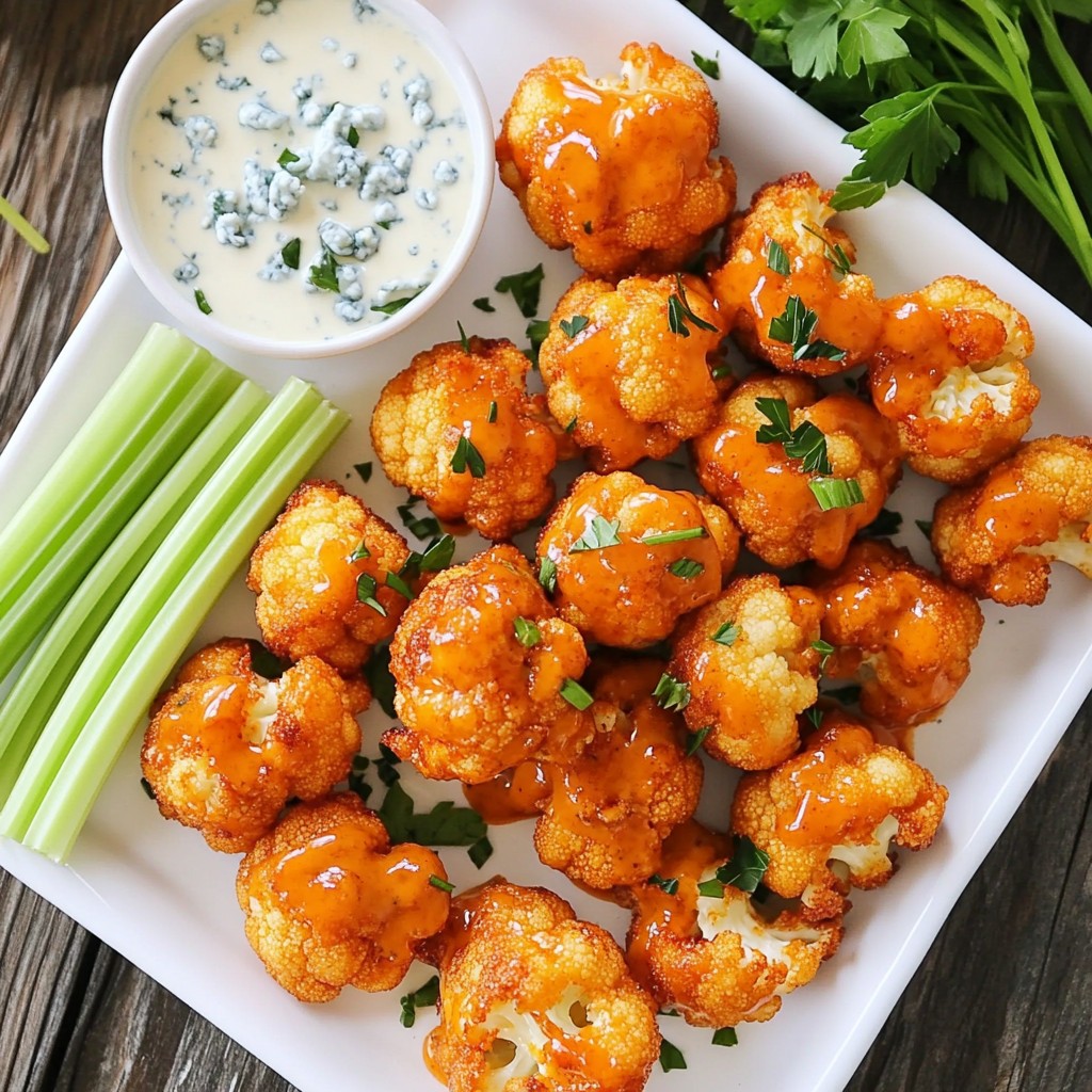 Buffalo Cauliflower Bites Flavorful and Healthy Snack