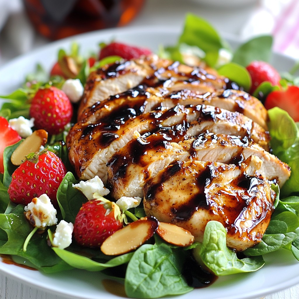 Balsamic Strawberry Chicken Salad Fresh and Flavorful Dish