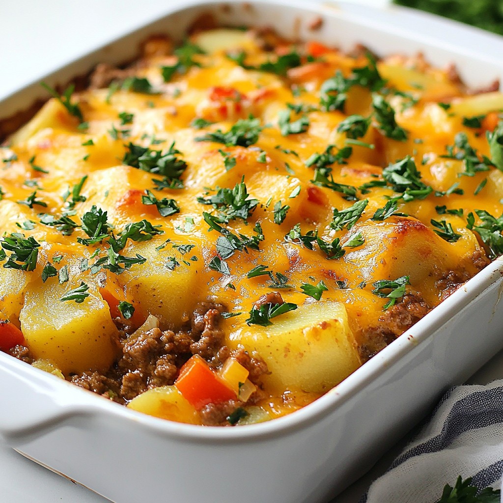 Hearty Beef and Vegetable Hotdish Comforting Family Meal