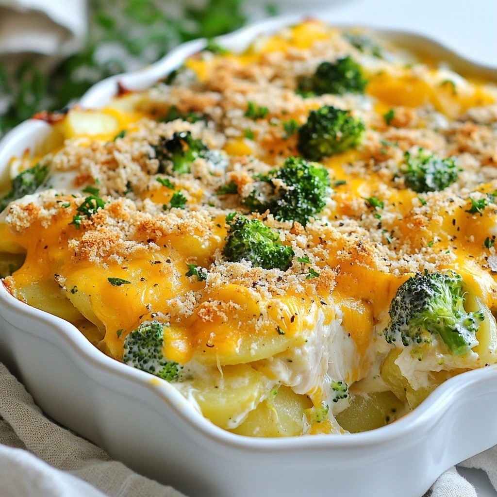 Creamy Potato and Chicken Casserole Bake Delight