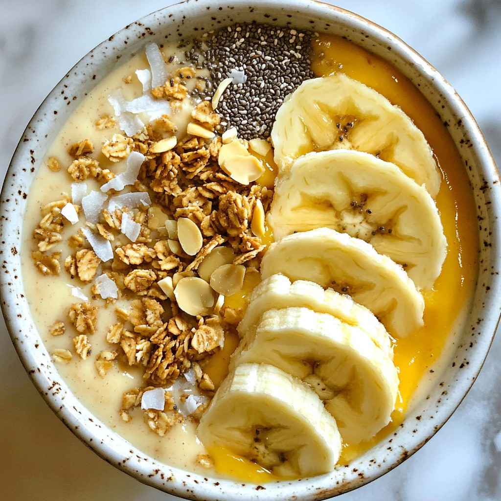 Peanut Butter Banana Smoothie Bowl Nutritious Delight