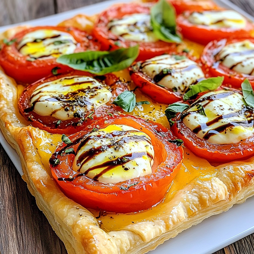 Tomato Basil Mozzarella Tart Fresh and Flavorful Delight