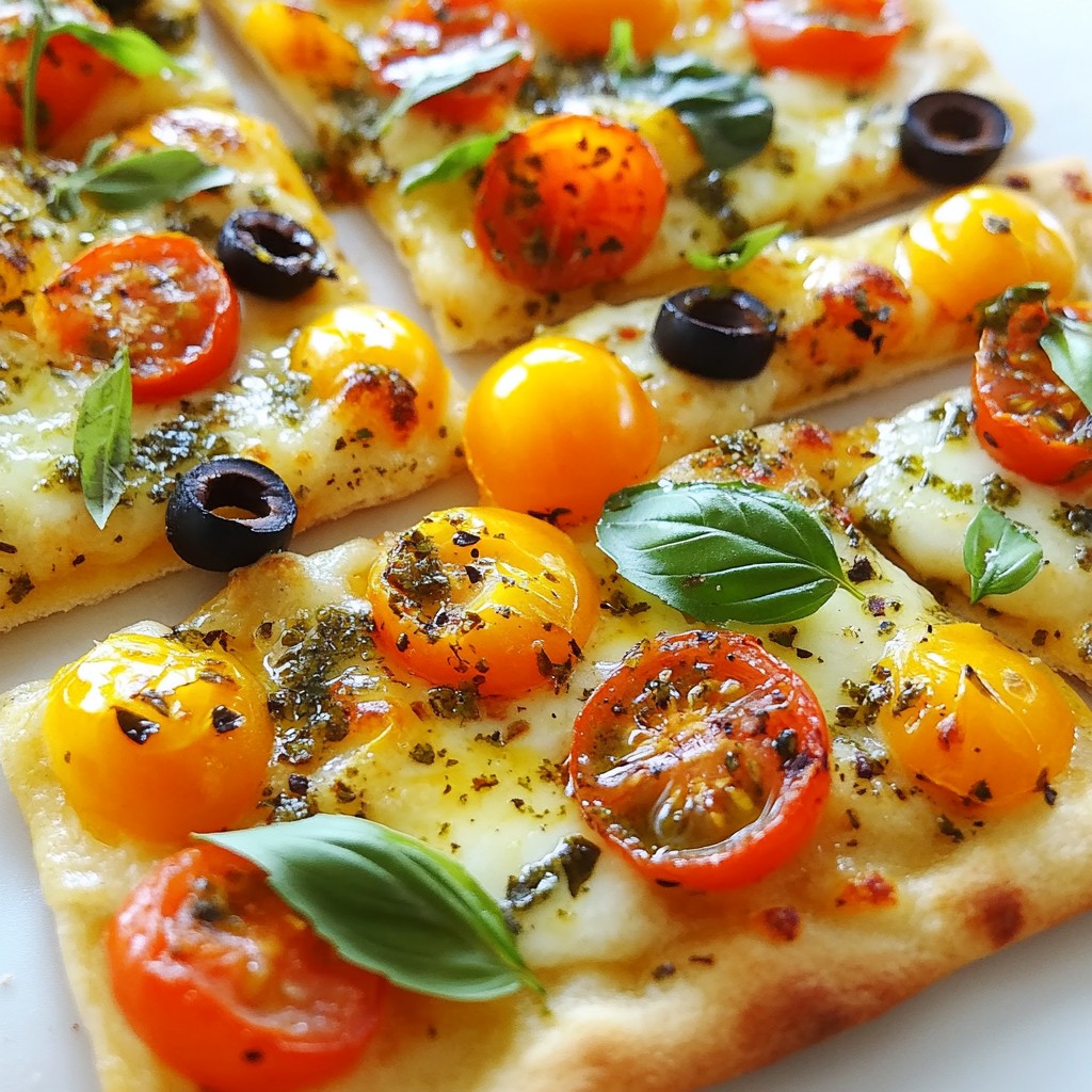 Garlic Herb Flatbread Pizza Easy and Flavorful Dish