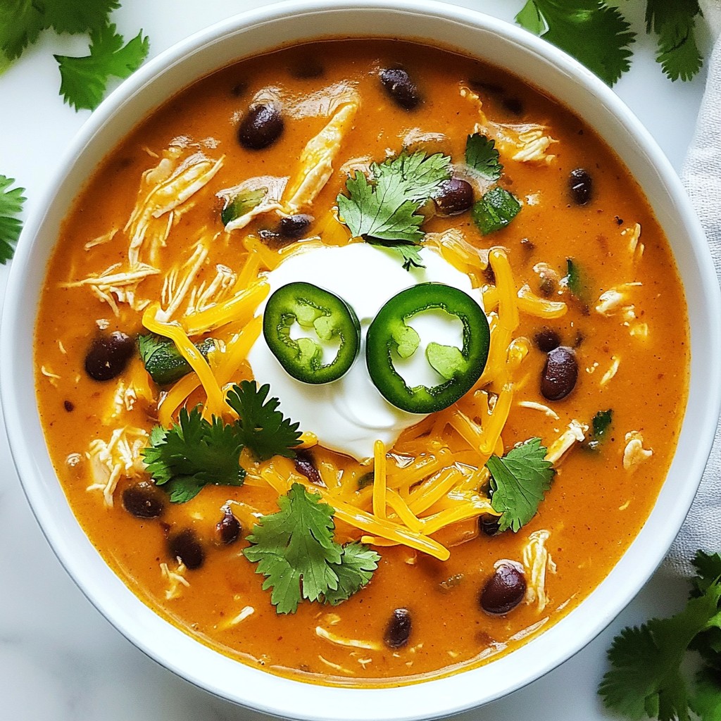 Cheesy Chicken Enchilada Soup Cozy and Comforting Meal