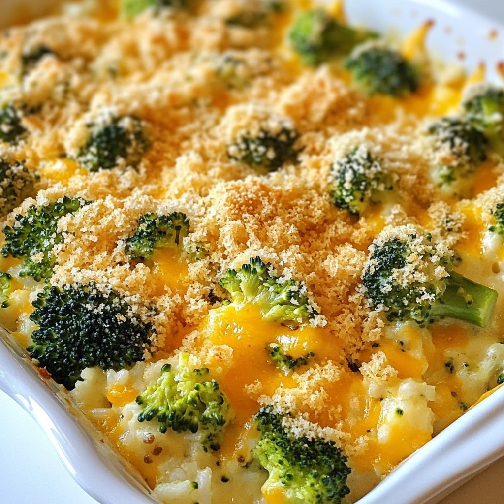 Quick Cheesy Broccoli and Cheddar Casserole Delight