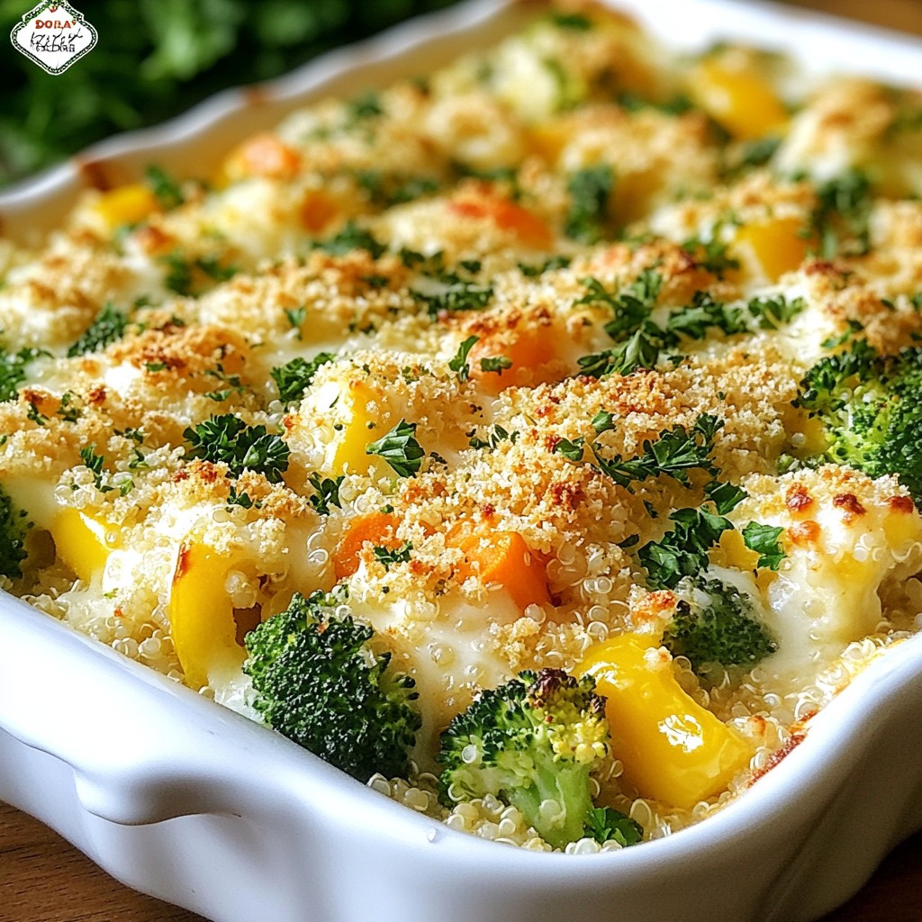 Festive Herb and Vegetable Cheesy Bake Recipe Delight