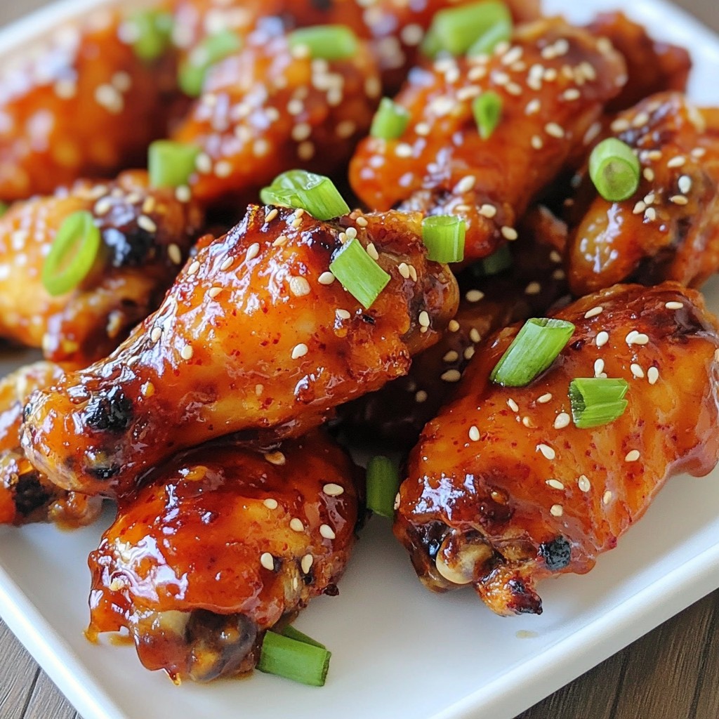Sweet & Spicy Korean Chicken Wings Flavorful Recipe