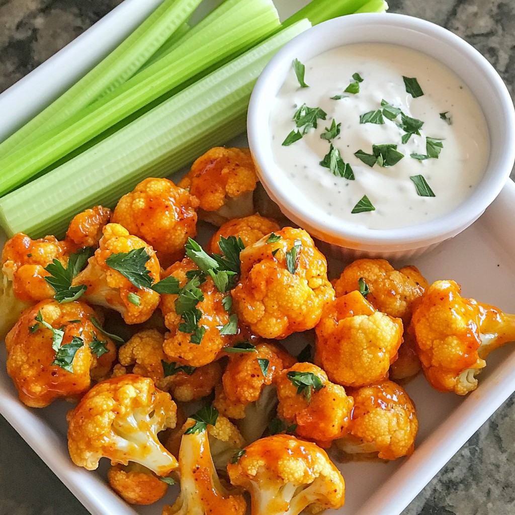 Buffalo Cauliflower Bites Flavorful and Easy Snack