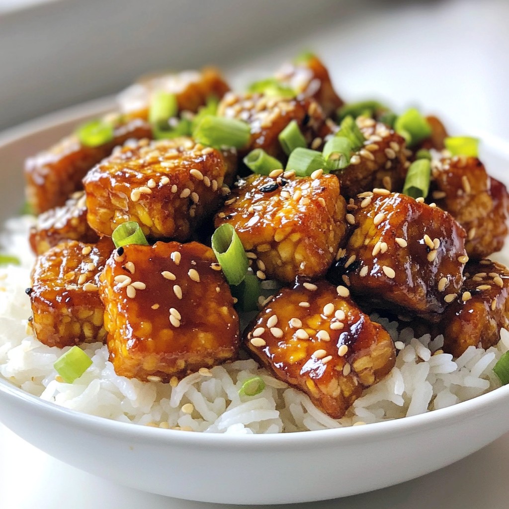Honey Garlic Sesame Tempeh Easy and Flavorful Recipe