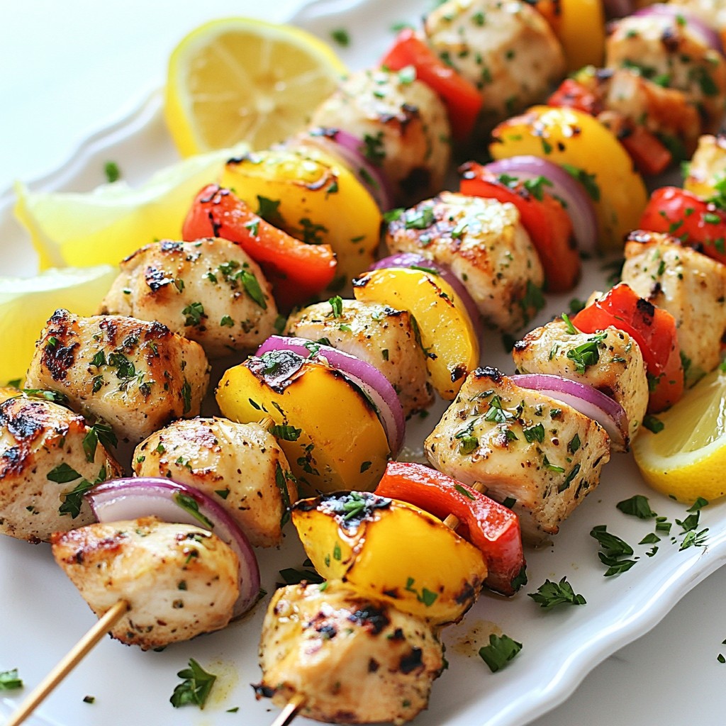 Lemon Herb Grilled Chicken Kabobs Easy Recipe Now