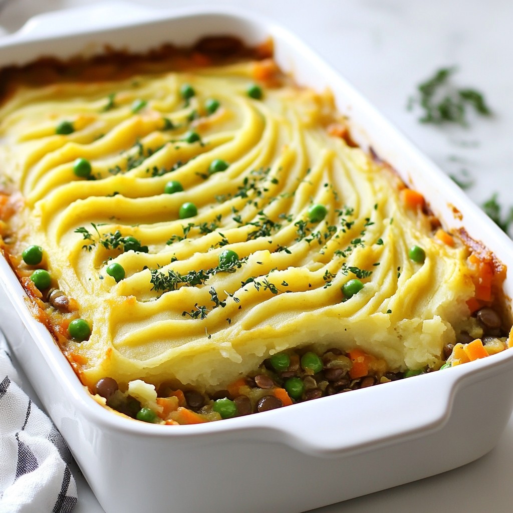 Vegan Lentil Shepherds Pie Flavorful and Hearty Dish
