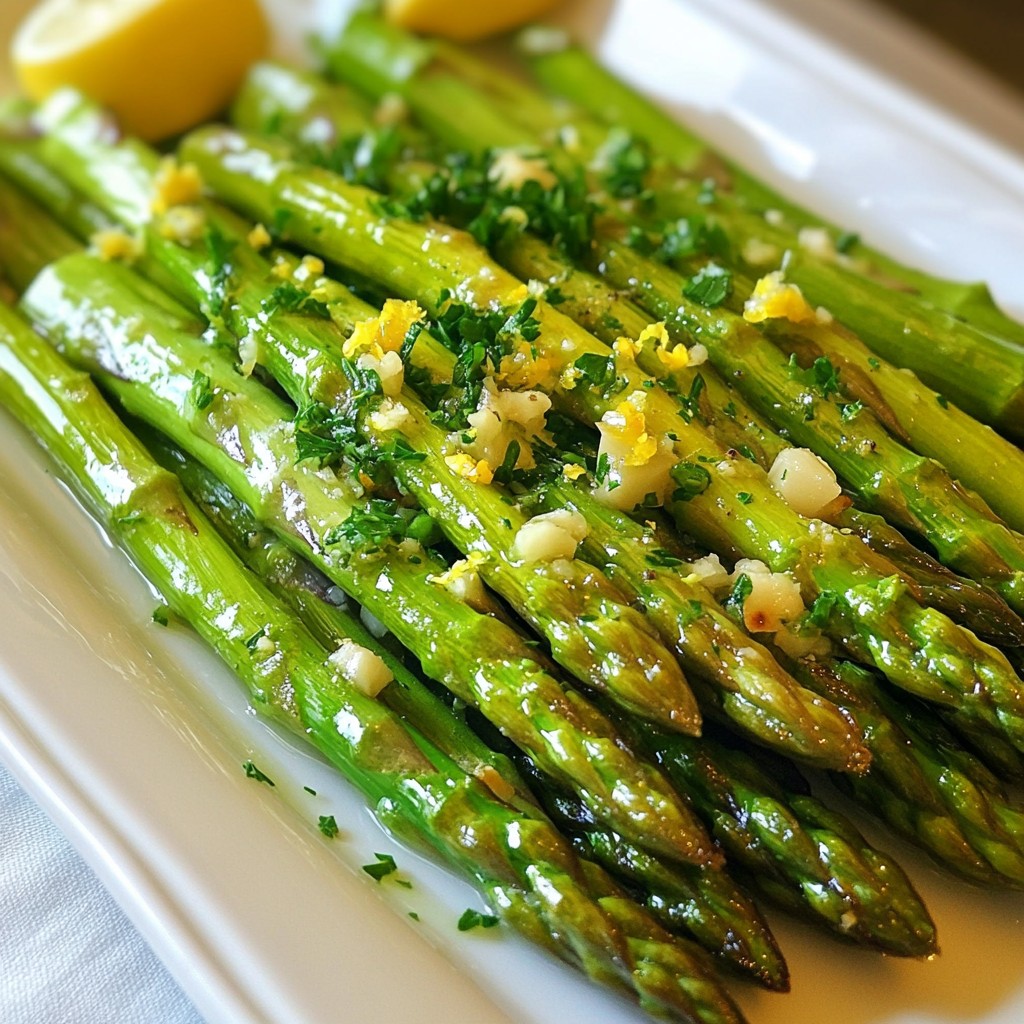 Lemon Garlic Butter Asparagus Simple and Savory Dish