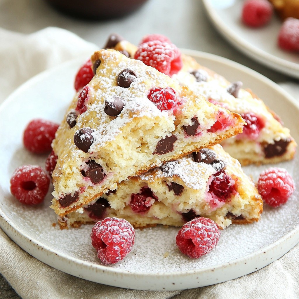 Raspberry Chocolate Chip Scones Delightful and Easy Recipe