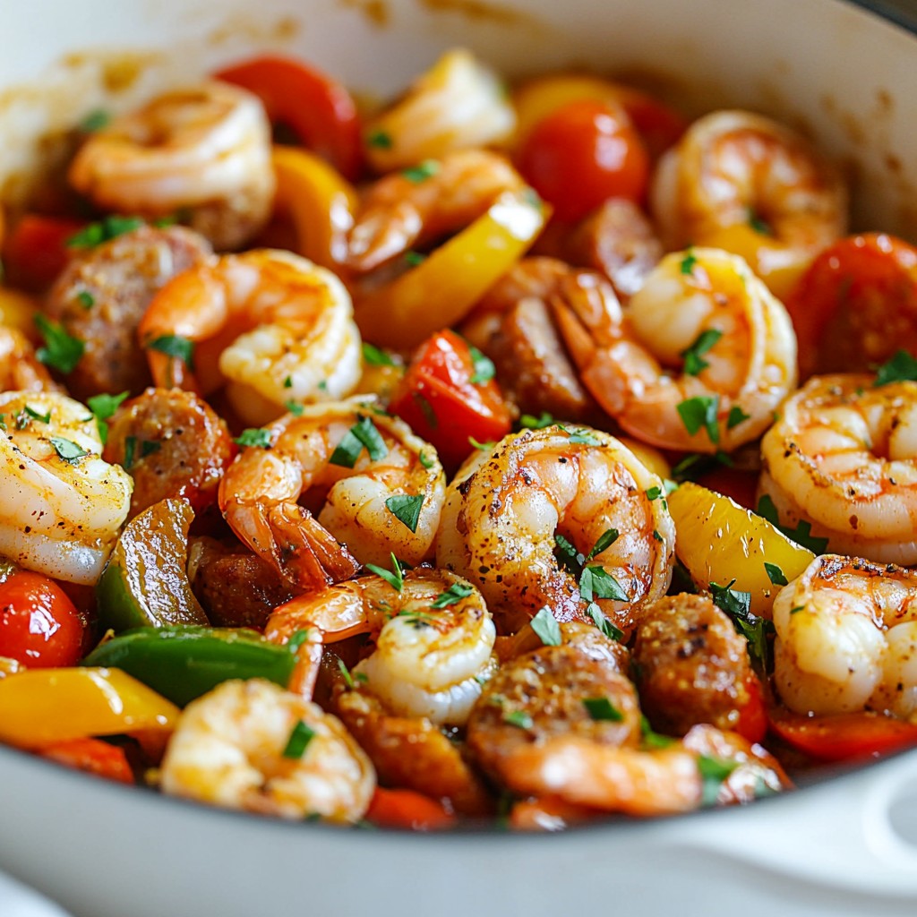 Cajun Shrimp and Sausage Skillet Flavorful One-Pan Meal