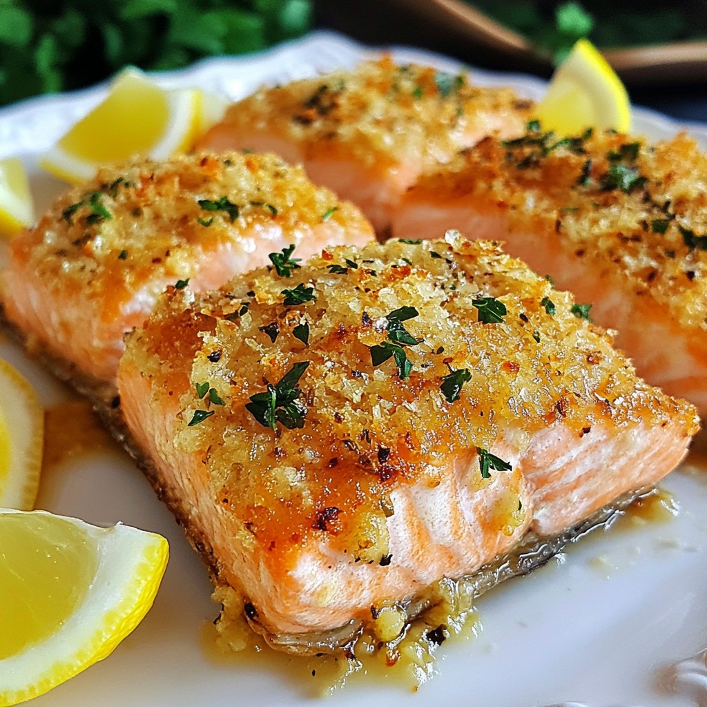 Garlic Parmesan Crusted Salmon Flavorful Dinner Idea