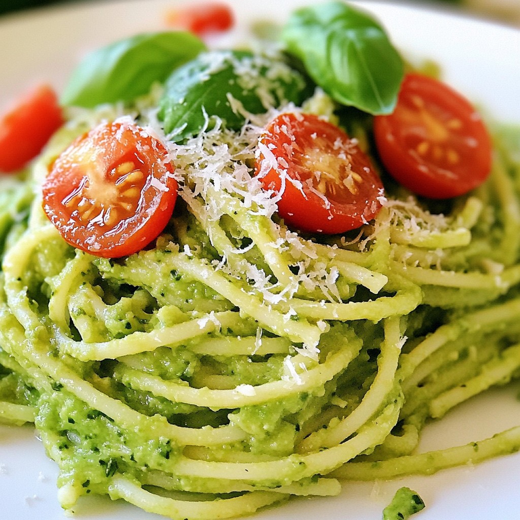 Creamy Avocado Pasta Delightful and Simple Recipe