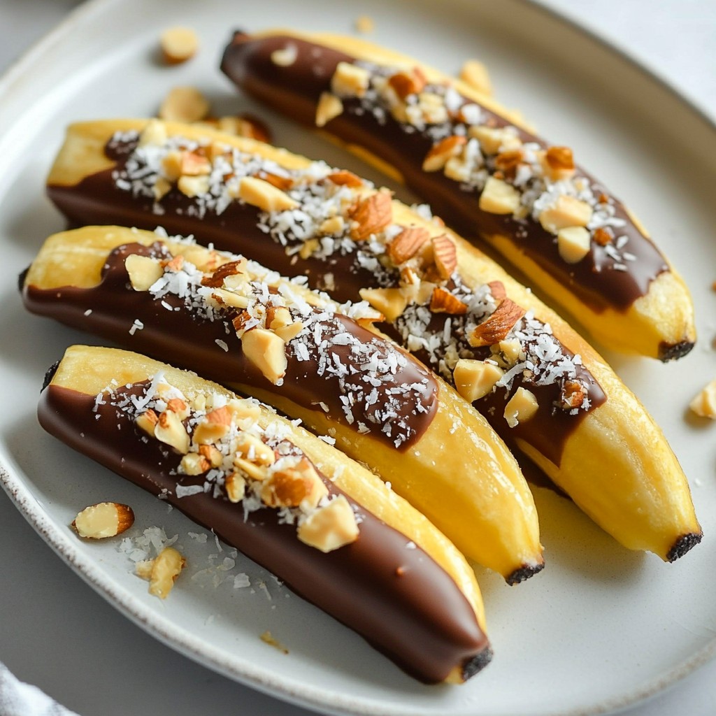 Chocolate Dipped Frozen Bananas Delicious and Easy Treat