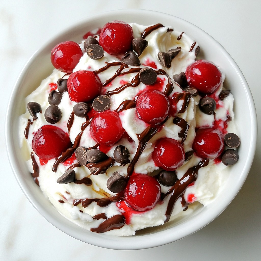 Cherry Chocolate Chip Frozen Yogurt Creamy Delight