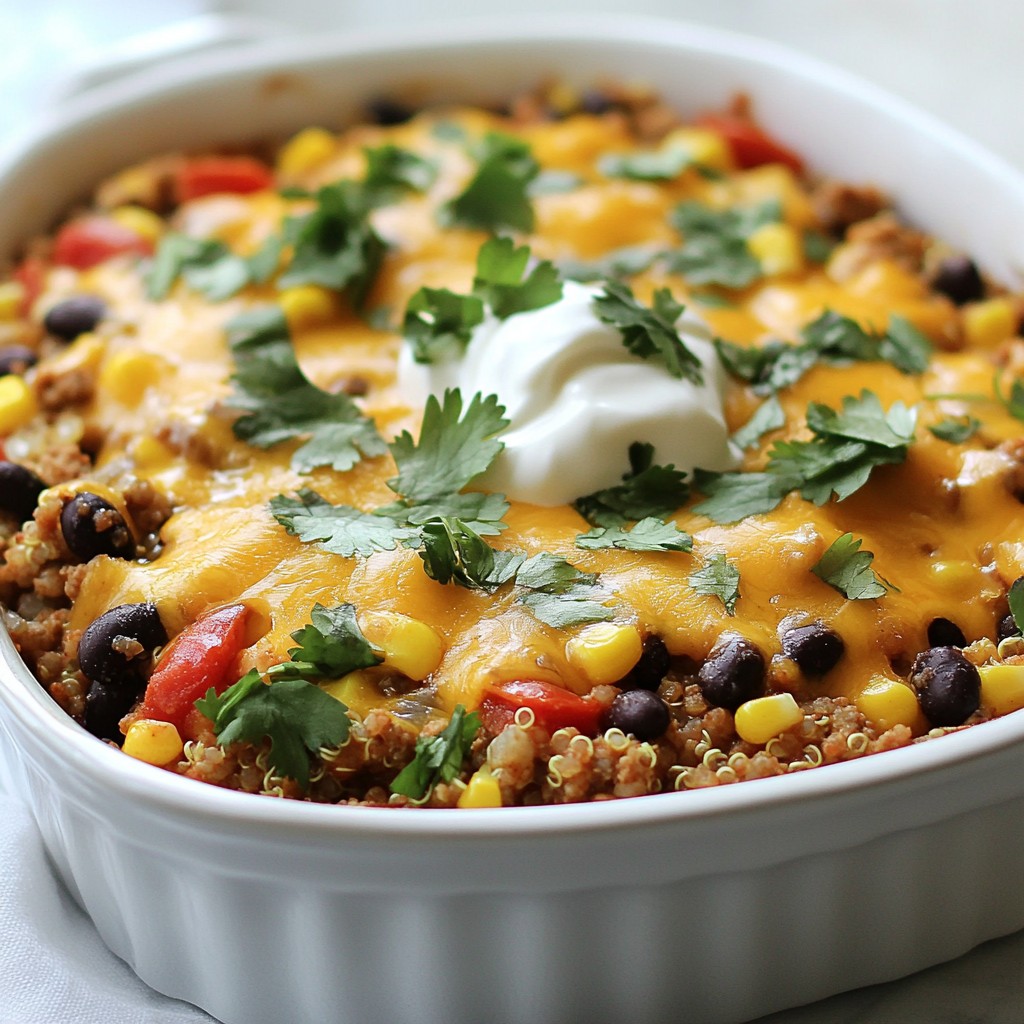 Taco-Inspired Ground Turkey Casserole Simple Dish
