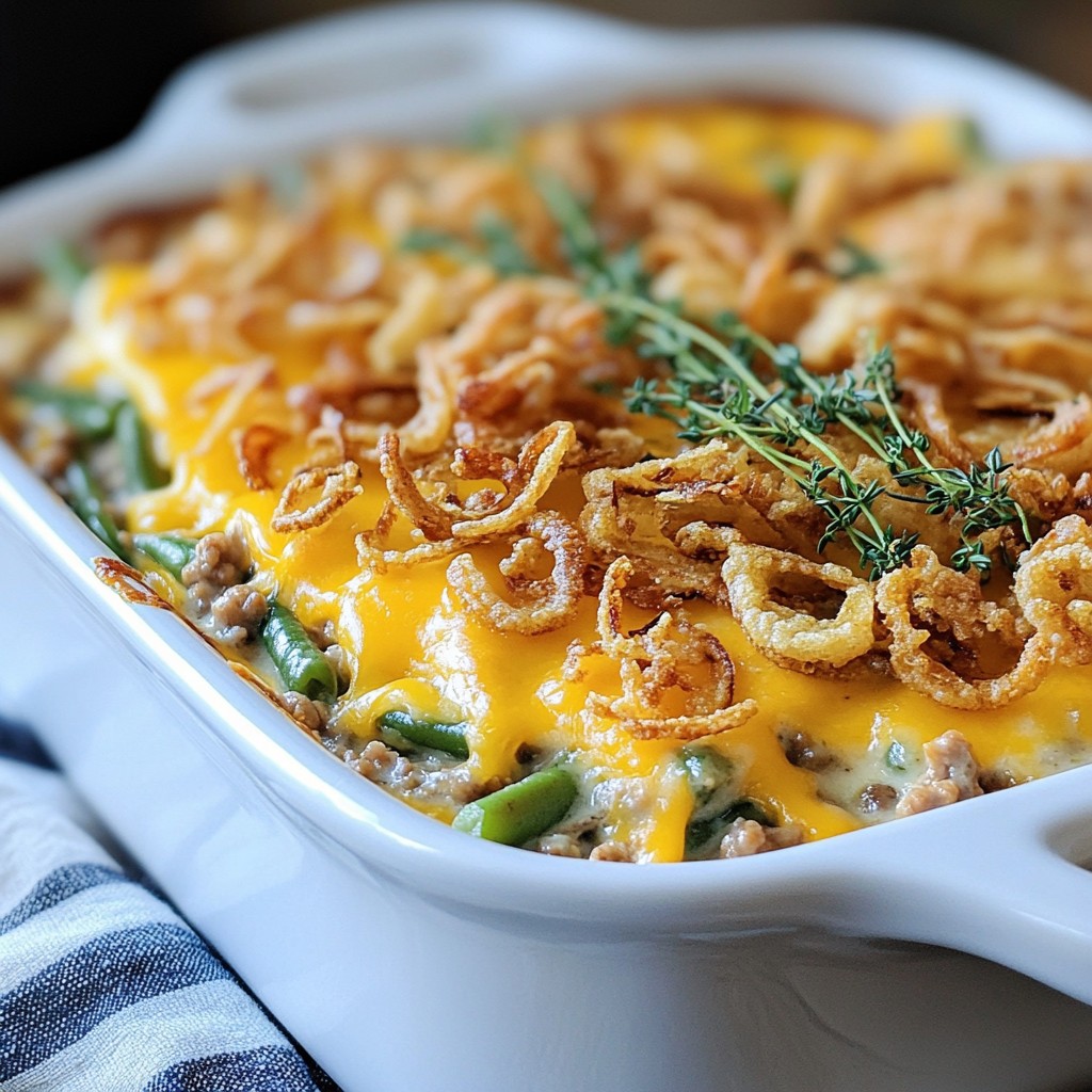 Traditional Green Bean and Turkey Casserole Delight