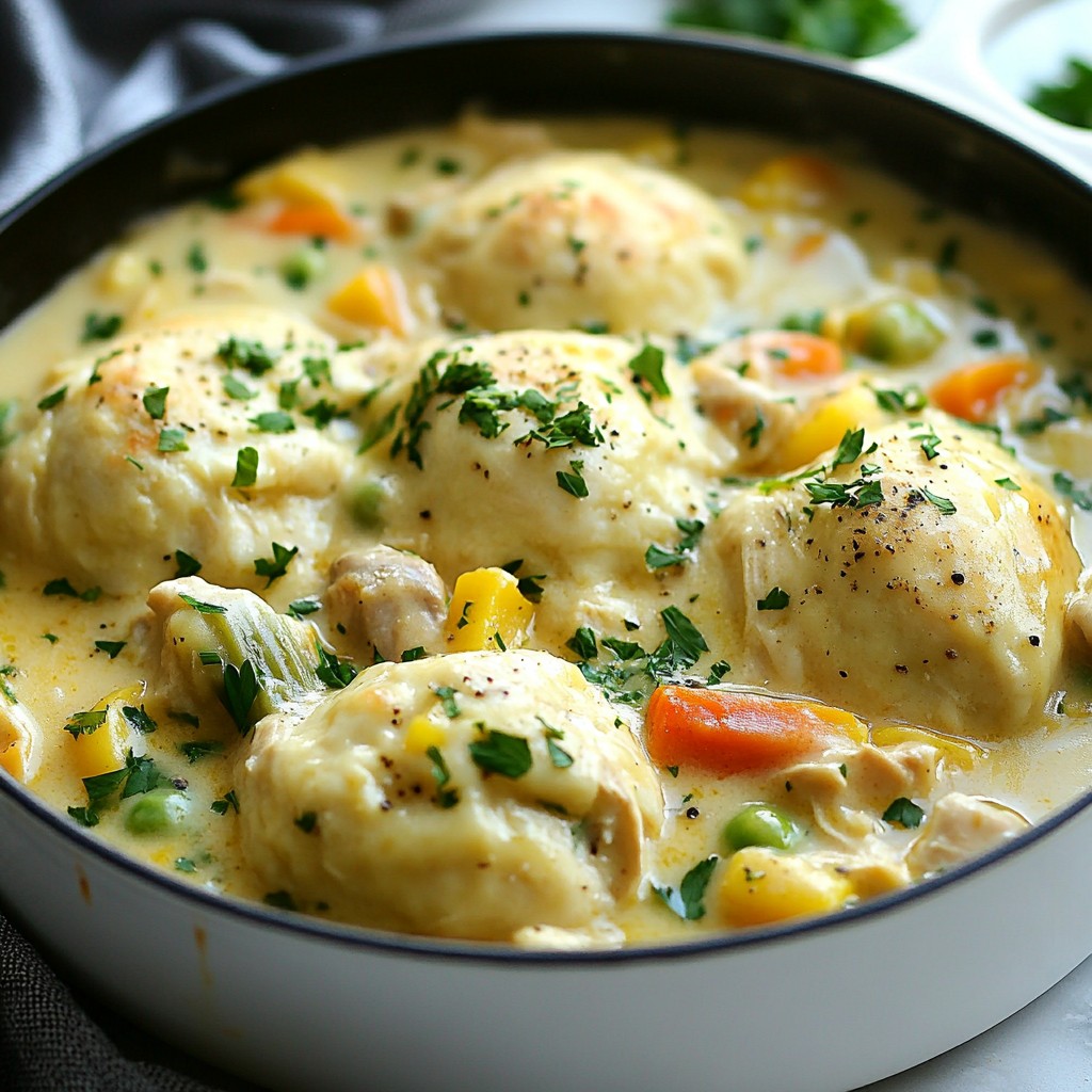 Savory Chicken and Dumpling Bake Flavorful Dinner Delight