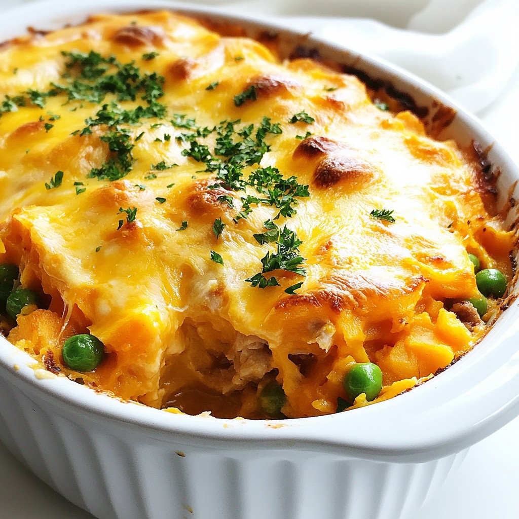 Savory Sweet Potato and Turkey Casserole Delight