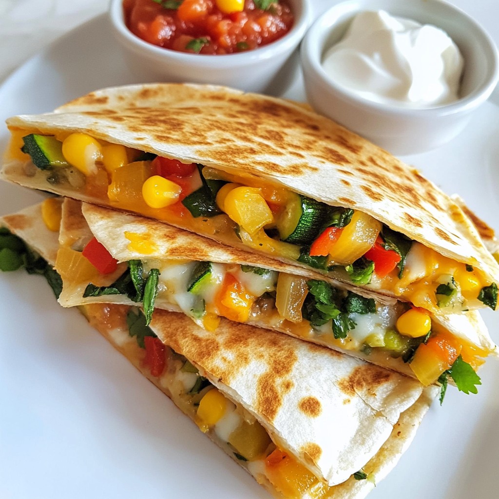 Veggie Loaded Quesadillas Flavorful and Easy Recipe
