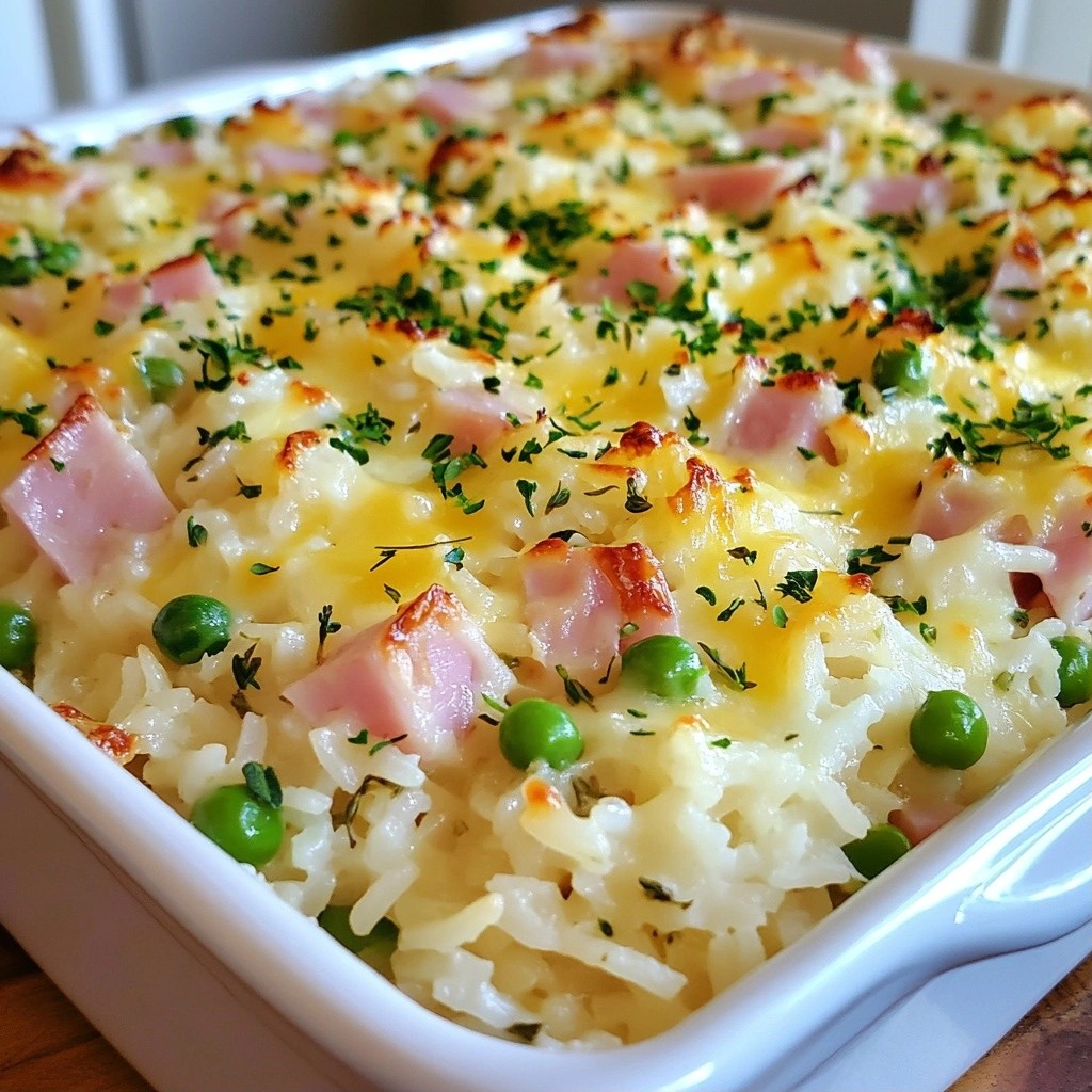 Herbed Rice and Turkey Ham Bake Flavorful Comfort Meal