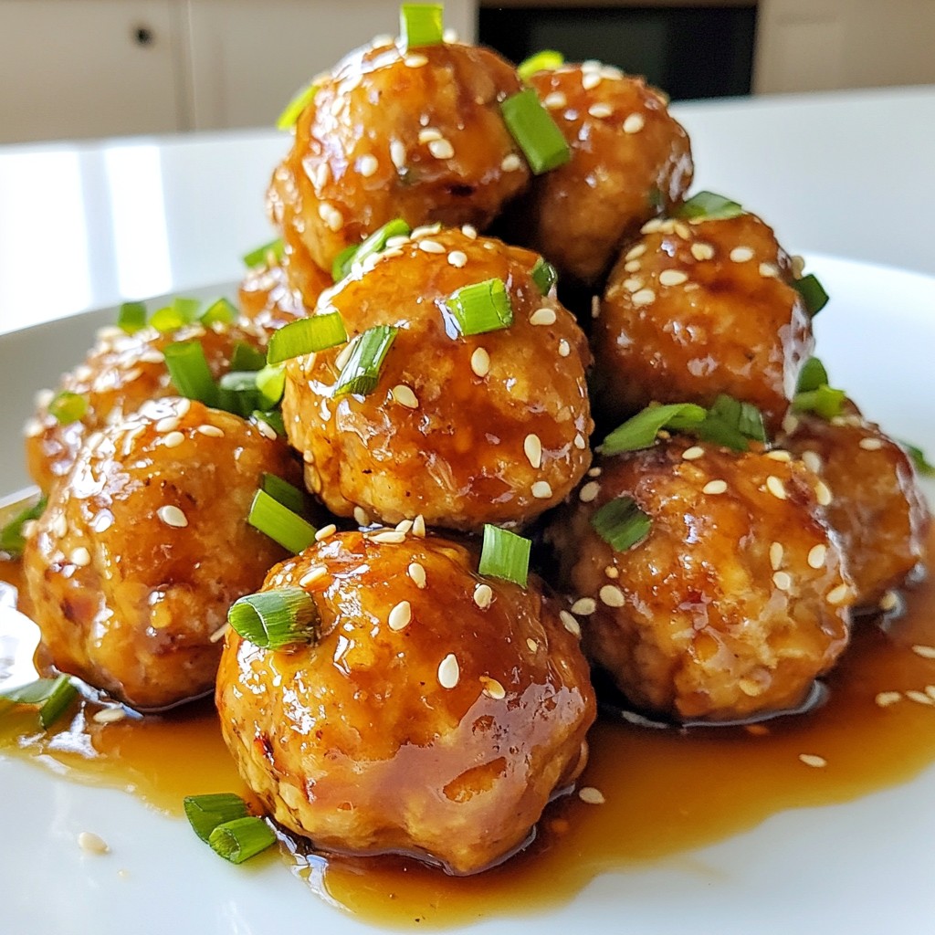 Teriyaki Chicken Meatballs Tasty and Simple Recipe