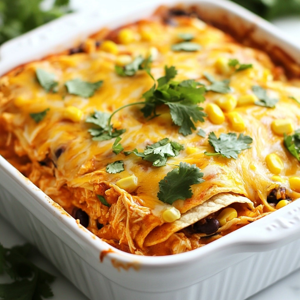Quick and Easy Chicken Enchilada Casserole Recipe