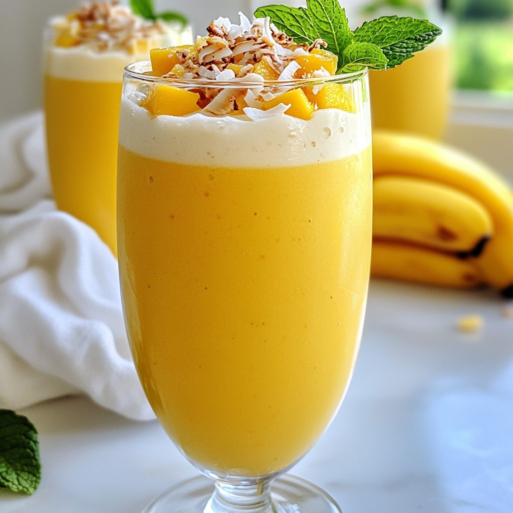 Mango Coconut Smoothie Refreshing and Healthy Choice