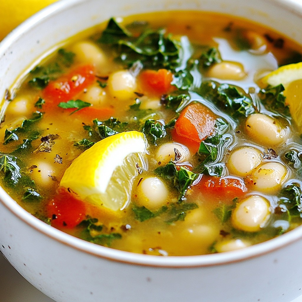 Tuscan White Bean Kale Soup Flavorful and Healthy Dish