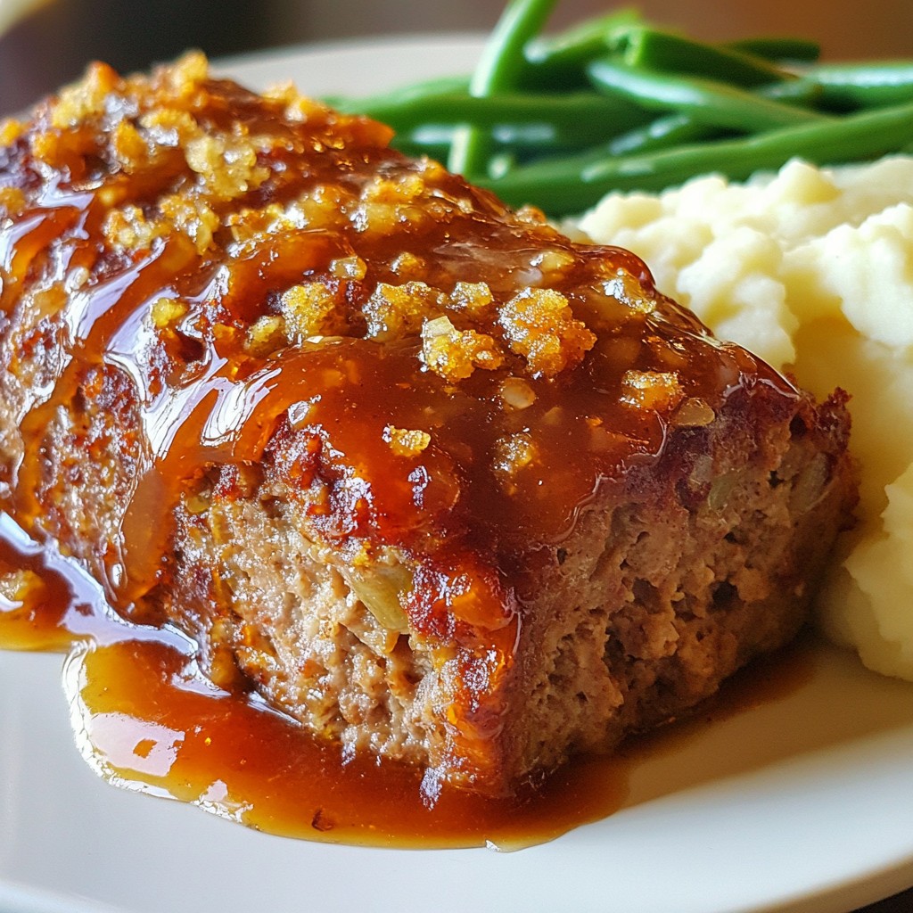 Honey Garlic Glazed Meatloaf Easy and Tasty Dinner