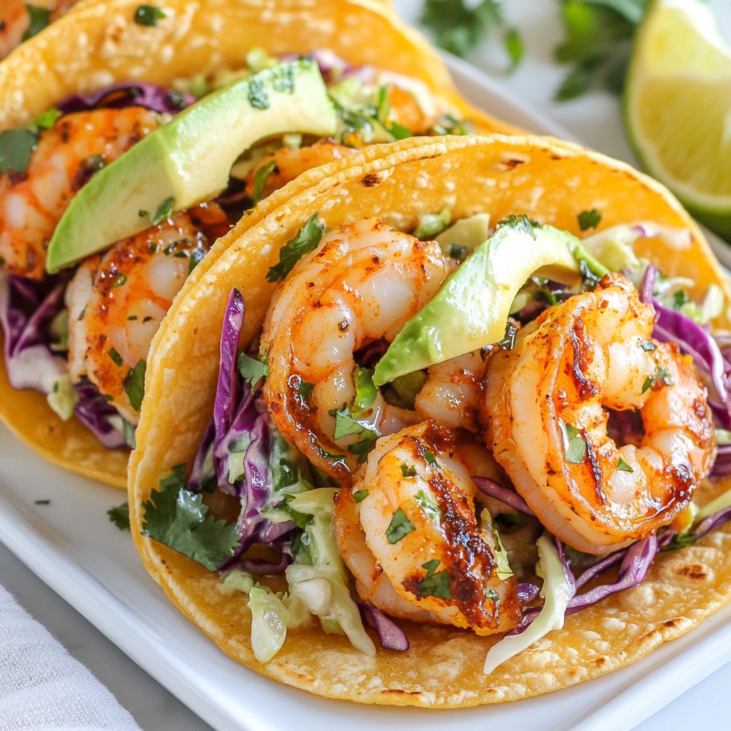 Spicy Shrimp Tacos with Lime Slaw Flavorful Delight
