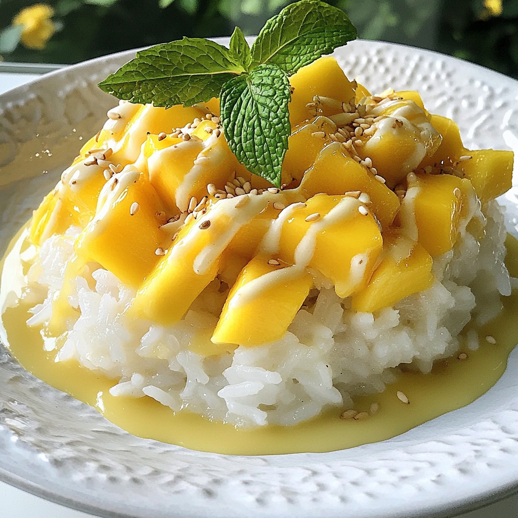 Thai Mango Sticky Rice Delicious and Simple Dessert