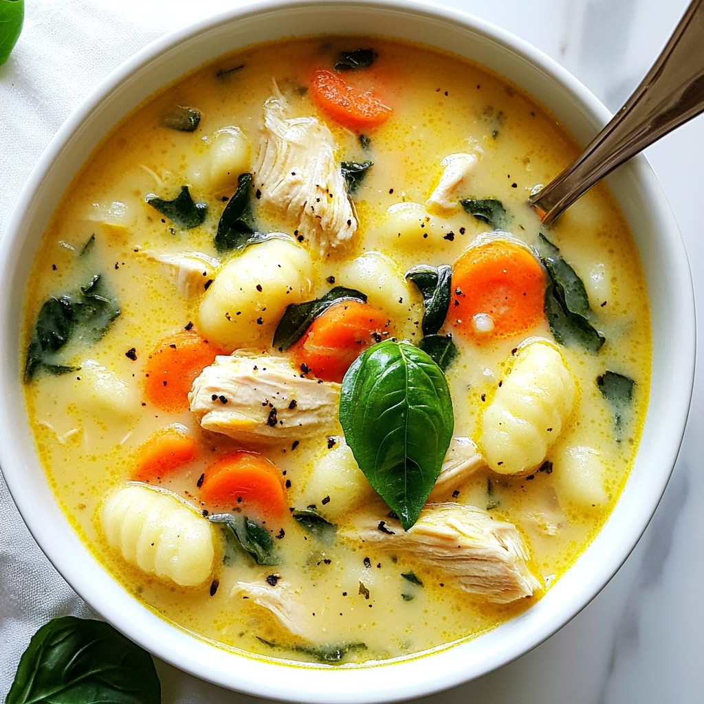 Tuscan Chicken Gnocchi Soup Flavorful Comfort Meal